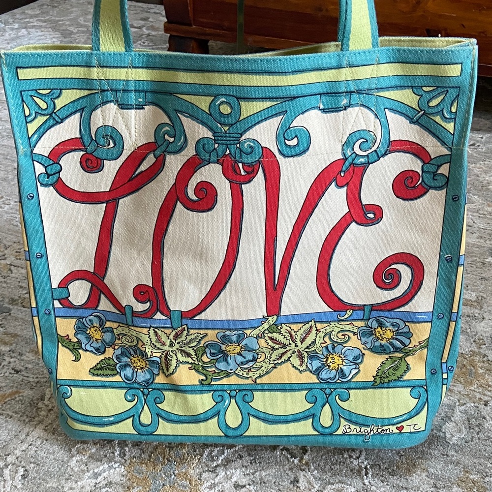 Brighton A Winter’s Love Canvas Tote